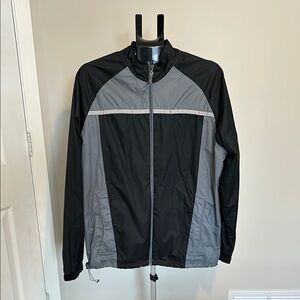 Adidas Black and Gray Windbreaker Jacket. Climaproof. Great condition.